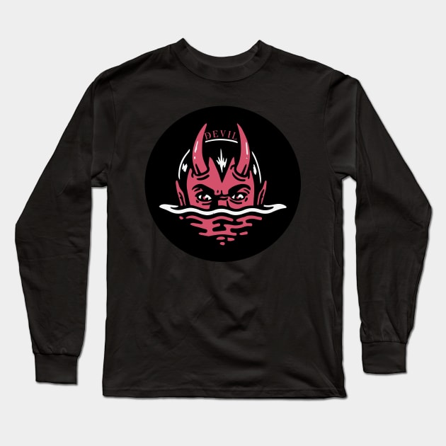 devil Long Sleeve T-Shirt by lounesartdessin